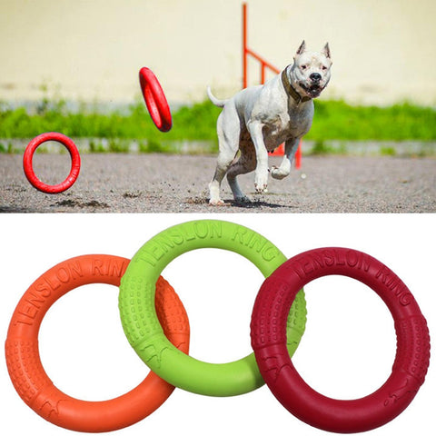 Mejor Pets Dog Flying Discs Pet Training Ring Interactive