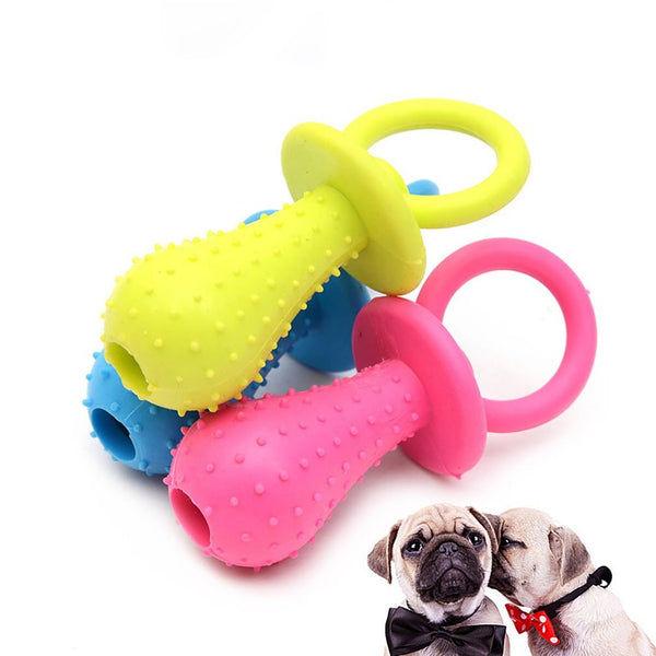 Mejor Pets Dog Toys Pet Chewing Toy Rubber Molar Pet Toy Sounding Teat Nipple Shape Teething Train