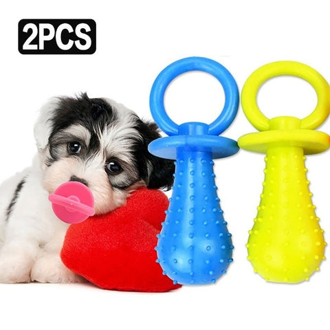 Mejor Pets Dog Toys Pet Chewing Toy Rubber Molar Pet Toy Sounding Teat Nipple Shape Teething Train