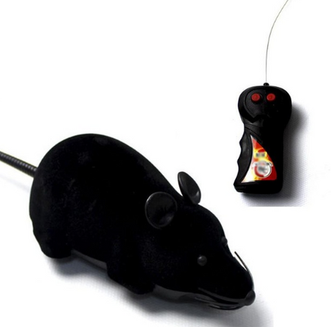 Mejor Pets New Black White Funny Pet Cat mice Toy Wireless RC