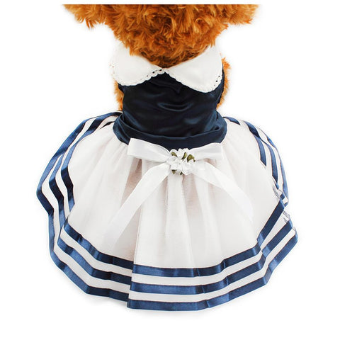 Tutu Lace Sailor Dog Dresses Stripes Skirt For Dogs Dress 6071012 Pet Princess Clothing Wholesale