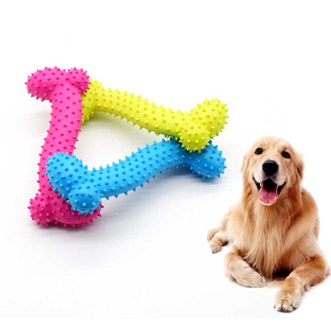 Pet Product Rubber Dog Toy with Thorn Bone Rubber Molar Teeth Pet Toy Dog Bite Resistant Molar Training Grinding Teeth Toys