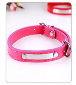 Mejor Pets Leather Engraved Dog Collar Custom Puppy Cat Pet Collars ID