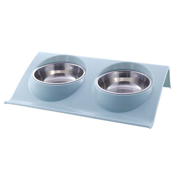 Mejor Pets Dog Food Double Bowl Pet Products Stainless Steel Pet Bowl Pet Feeding Tool