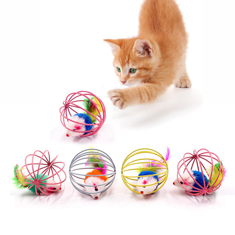 Mejor Pets Pet Cat Toy Interactive Toy Stick Feather Wand With Small Bell Mouse Cage Toys