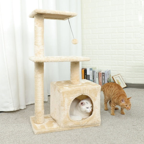 Mejor Pets Cat Tree House Tower 11 Kind Cat Climbing Condo Scratcher Posts