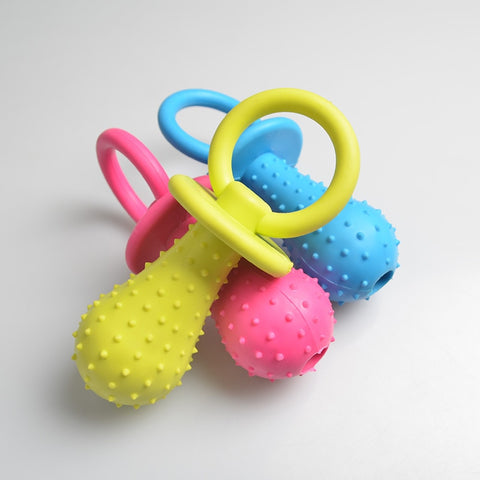 Mejor Pets Rubber Nipple Dog Toys For Pet Chew Teething Train