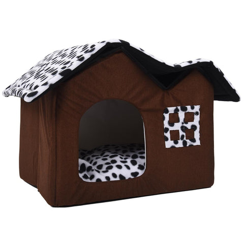 Mejor Pets Hot Removable Dog Beds Double Pet House Brown Dog Room Cat Beds Dog Cushion.