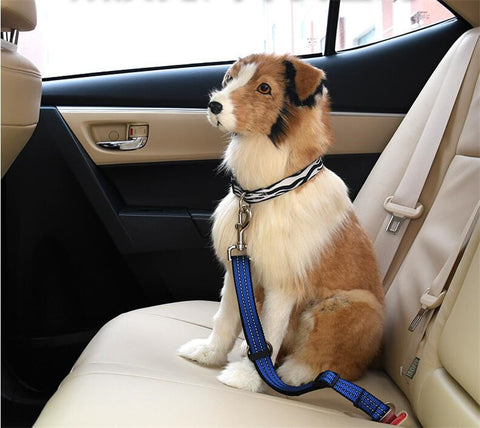 Reflective pet seat belt nylon dog traction rope keep pet's safety in car dog car seat belts high quality B43