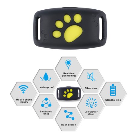 Pet GPS Tracker device Collar & Activity Monitor for Cats Dogs, Waterproof Anti Lost Global Monitor Tracker Collar Realtime GPS Tracking Locator Online - Free APP & Web Platform(SIM Card not include)