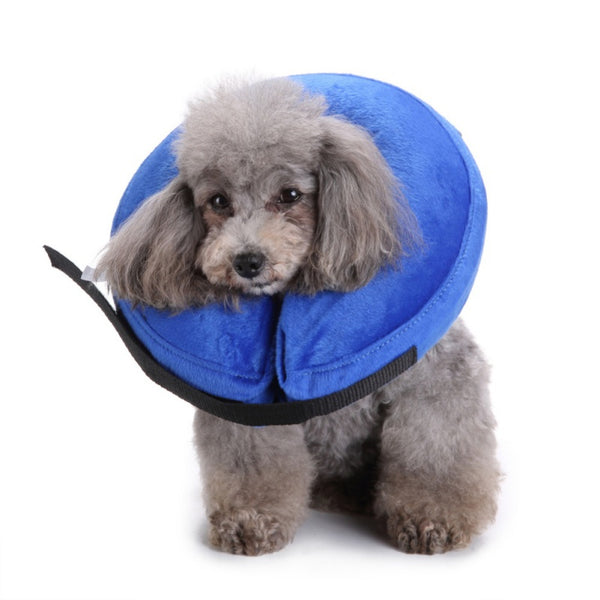 Mejor Pets Dog Cat Inflatable Pet Medical Supplies Anti-bite PVC Comfortable Zipper E-Collar
