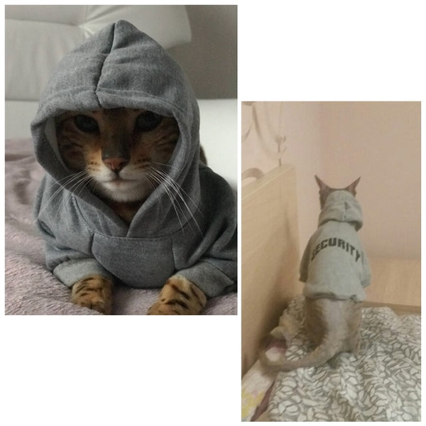 Mejor Pets Security Cat Clothes Pet Cat Coats Jacket Hoodies