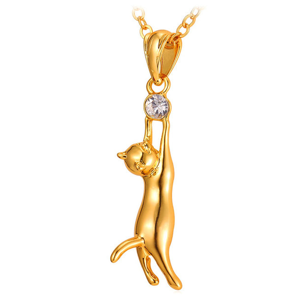 Mejor Pets Cute Cat Necklace Pendant