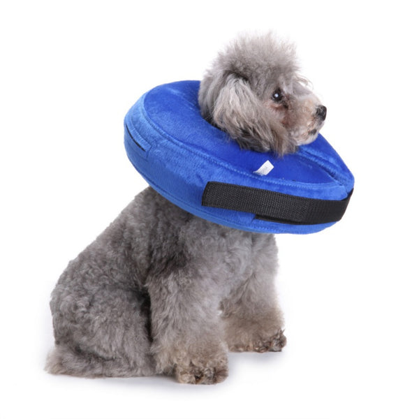 Mejor Pets Dog Cat Inflatable Pet Medical Supplies Anti-bite PVC Comfortable Zipper E-Collar