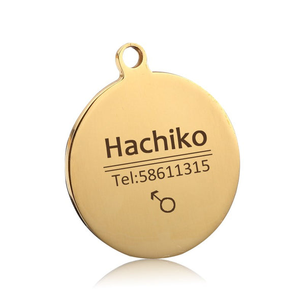 Print on Demand Pet Tag Engrave Dog Name, Phone Number, Address, Photo Titanium Steel