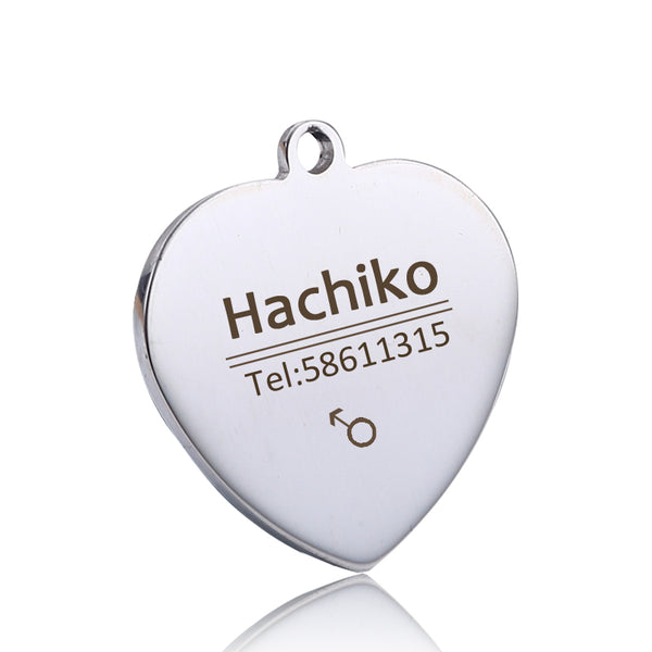 Print on Demand Pet Tag Engrave Dog Name, Phone Number, Address, Photo Titanium Steel
