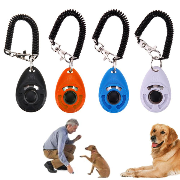Mejor Pets1pc Pet Trainer Pet Dog Training Dog Clicker Adjustable Sound Key Chain