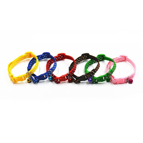 Sale 1Pc New Adjustable Dot Printed Little Dog Collars Cat Puppy Pets Supplies