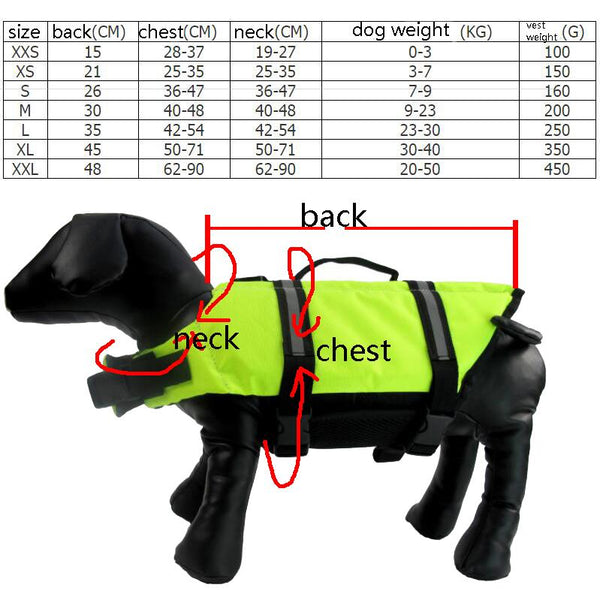 Mejor Pets Pet Dog Life Jacket Clothes For Dogs Safety Clothes Life Vest Dog Clothes Supplies Summer Swimwear 0-50KG