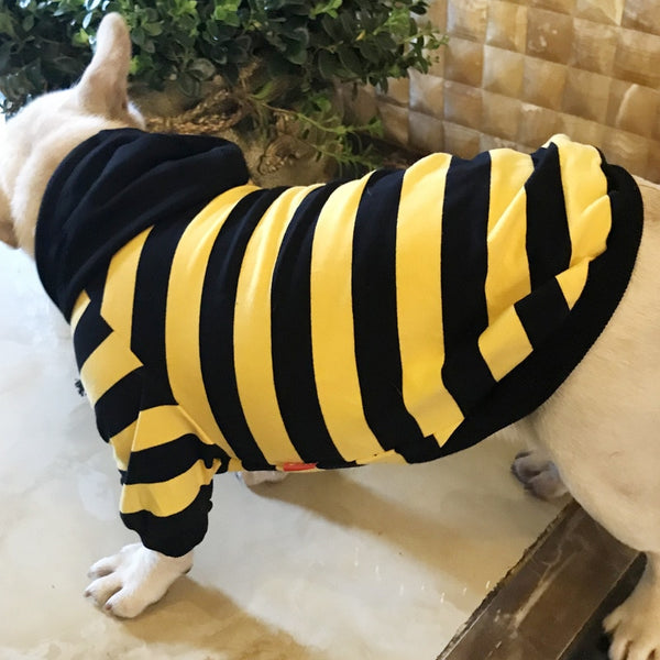 Mejor Pets Striped Clothing for Dog Coat Pet Dog Clothes Puppy Hoodies