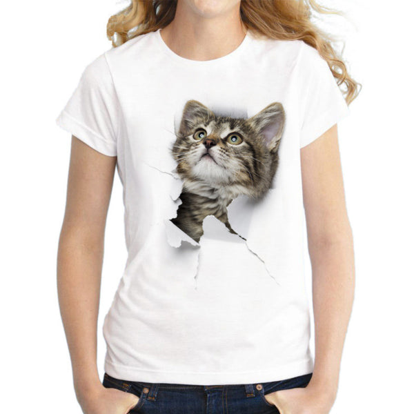 Mejor Pets Womans 3D Print Casual Harajuku Women T-Shirt