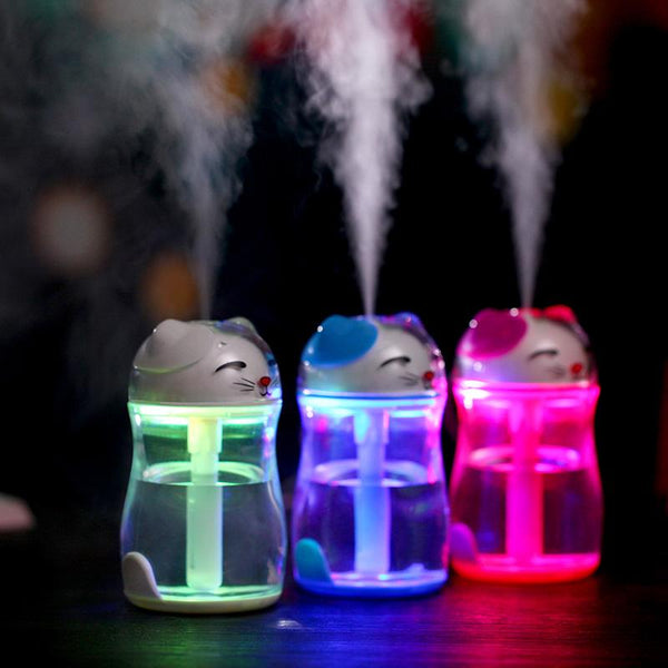 Mejor Pets LED Light Humidifier USB Air Diffuser Cat fogger