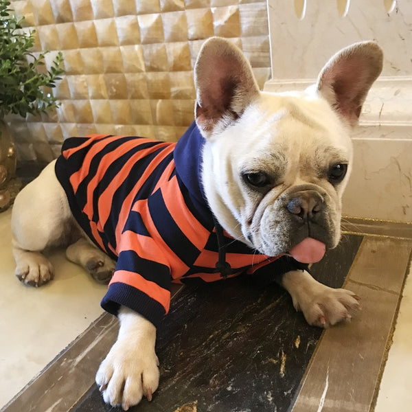 Mejor Pets Striped Clothing for Dog Coat Pet Dog Clothes Puppy Hoodies