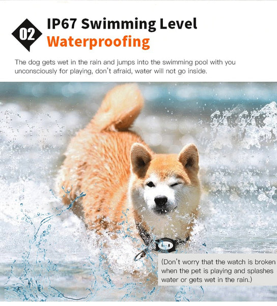 Mejor Pets Mini Waterproof Dog GPS Tracker for Cats Pets with Collar