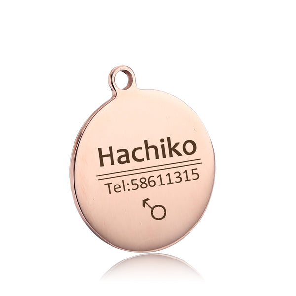 Print on Demand Pet Tag Engrave Dog Name, Phone Number, Address, Photo Titanium Steel