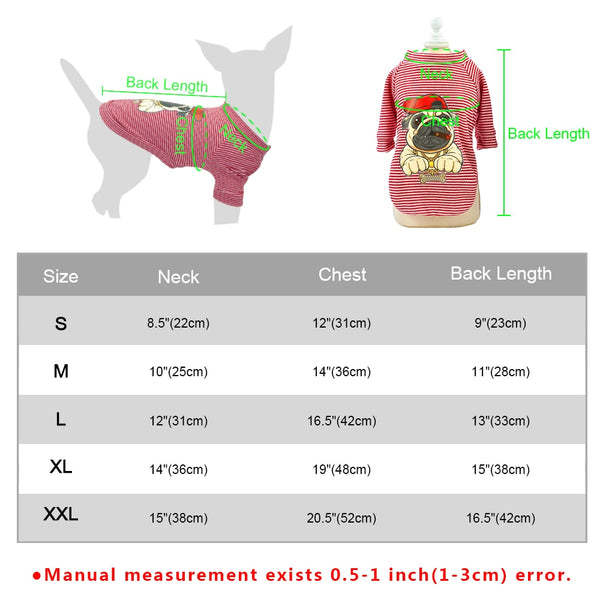 Mejor Pets Cute Dog Clothes For Small Dogs Cats