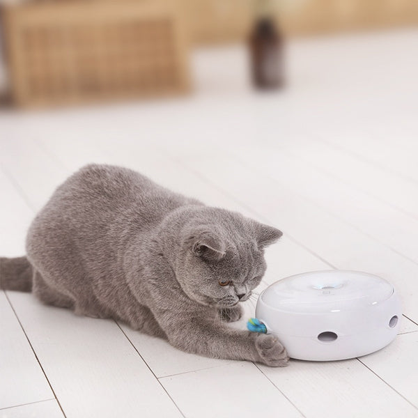 Mejor Pets Electric Cat Toy Smart Teasing Cat Stick Crazy Game Spinning Turntable