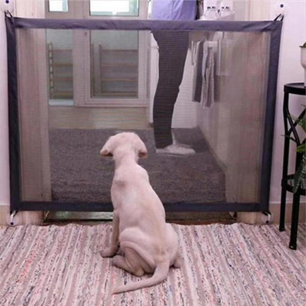 Pet Barrier Portable Folding Breathable Mesh Net Dog Separation Guard Gate