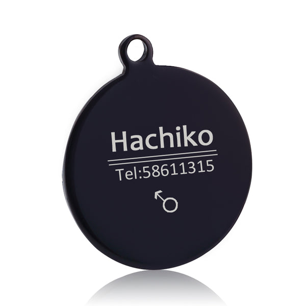 Print on Demand Pet Tag Engrave Dog Name, Phone Number, Address, Photo Titanium Steel