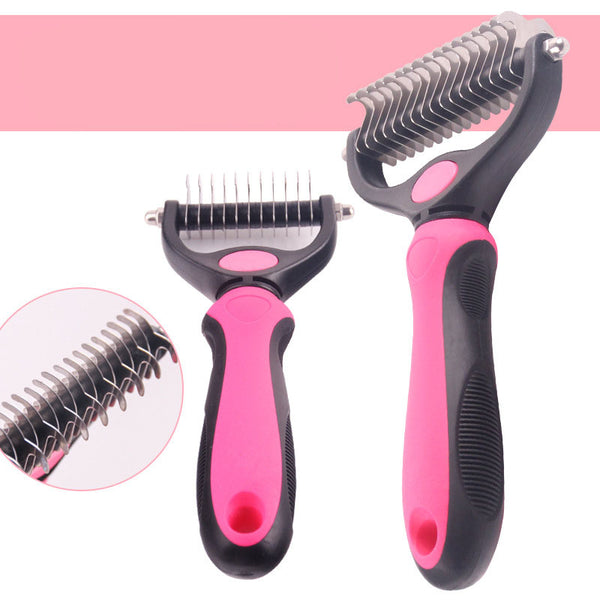 Mejor Pets Hair Removal Comb for Dogs Cat Detangler Brush Grooming Tool.