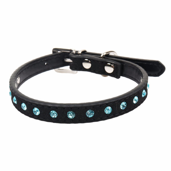 Mejor Pets Black Small Cats Collars Kitten Breakaway Necklace Accessories Rhinestone