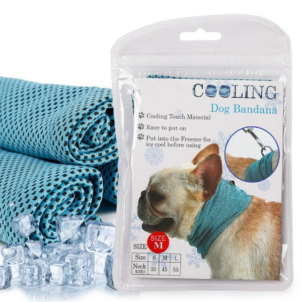 Mejor Pets Instant Ice Cooling Dog Bandana Scarf for Pet small dogs