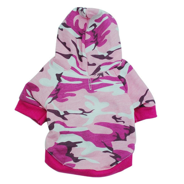 Mejor Pets Dog Clothes Small Pet Camouflage Hoodie Winter Warm Sweatshirt T-shirt