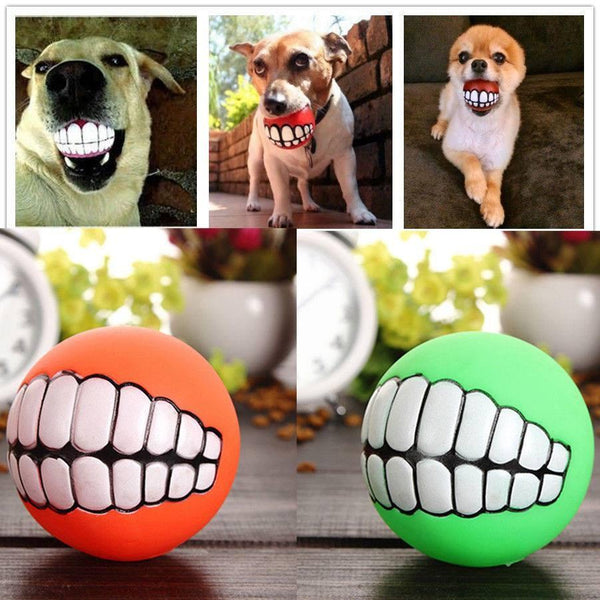 Mejor Pets Funny Pets Dog Puppy Cat Ball Teeth Toy PVC Chew Sound Dogs Play Fetching Squeak Toys