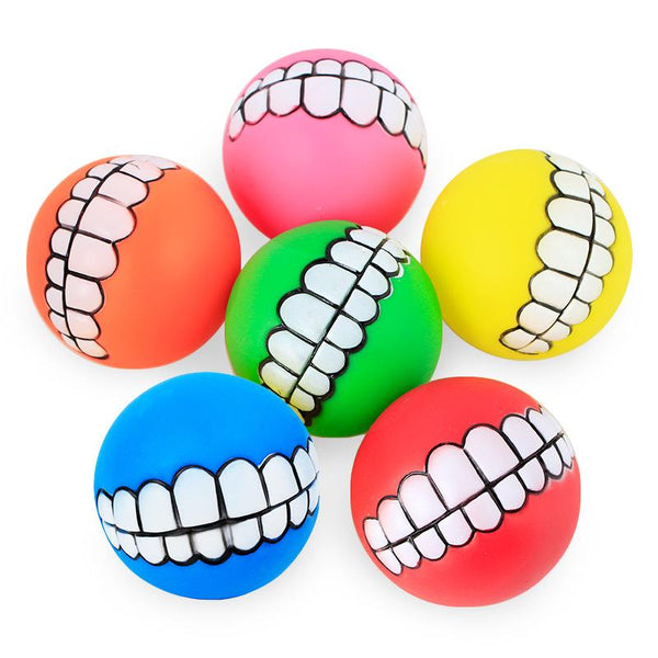 Mejor Pets Funny Pets Dog Puppy Cat Ball Teeth Toy PVC Chew Sound Dogs Play Fetching Squeak Toys