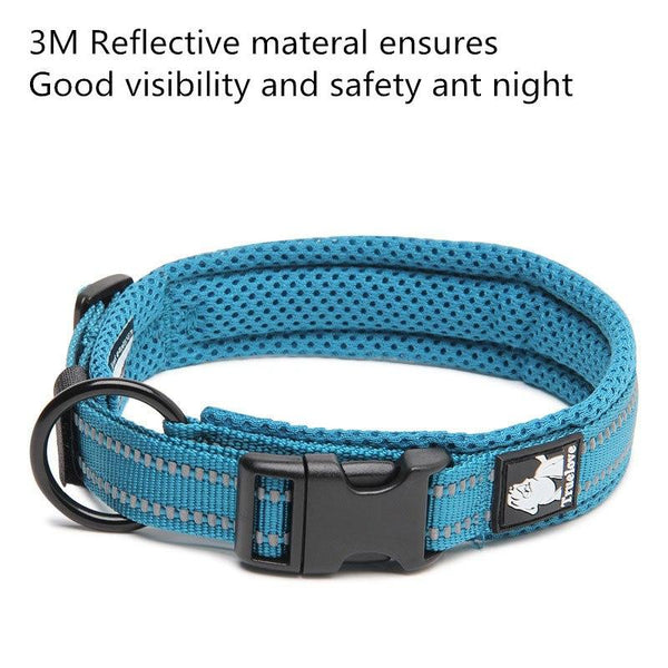Truelove Adjustable Nylon Dog Collars Mesh Padded Reflective Collar Pet