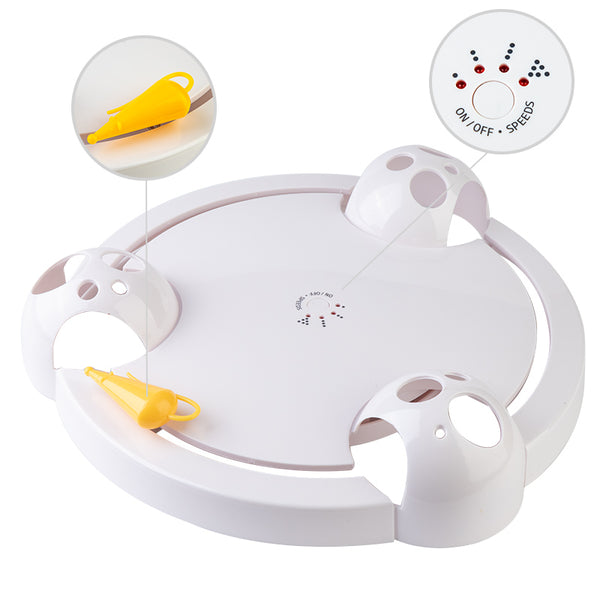 Mejor Pets Electric Cat Toy Smart Teasing Cat Stick Crazy Game Spinning Turntable