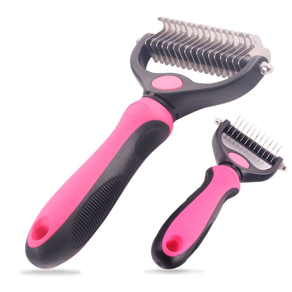 Mejor Pets Hair Removal Comb for Dogs Cat Detangler Brush Grooming Tool.