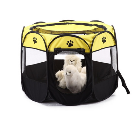Mejor Pets Dog or Cat 8-side Foldable Pet tent Dog House Cage Dog Cat Tent Playpen Puppy Kennel