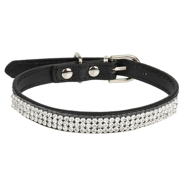 Mejor Pets Black Small Cats Collars Kitten Breakaway Necklace Accessories Rhinestone