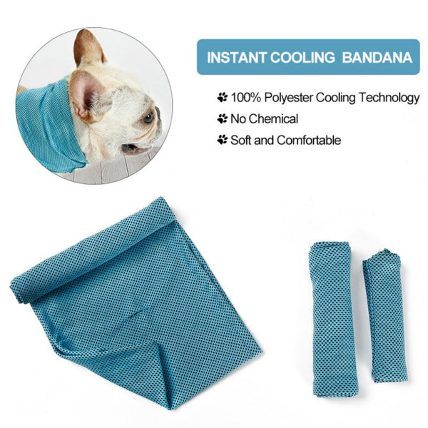 Mejor Pets Instant Ice Cooling Dog Bandana Scarf for Pet small dogs