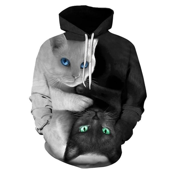Mejor Pets Cute Cat 3D Hoodies Prints Hooded Sweatshirt
