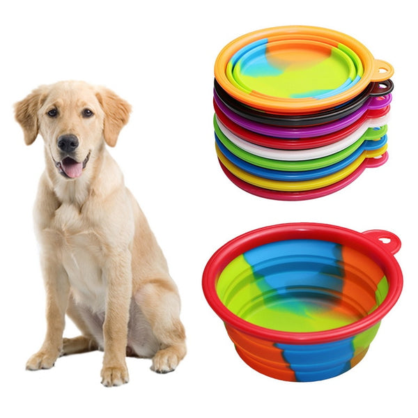 Mejor Pets, 1Pcs Portable Travel Bowl Dog Feeder Water Food Container