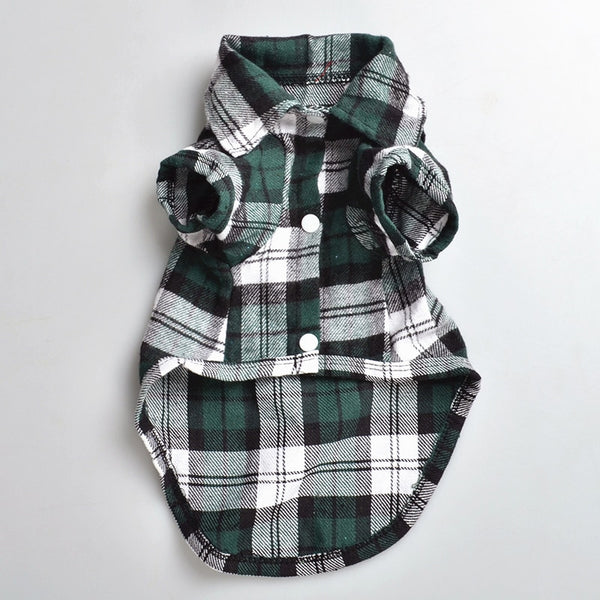 Mejor Pets Plaid Dog Clothes