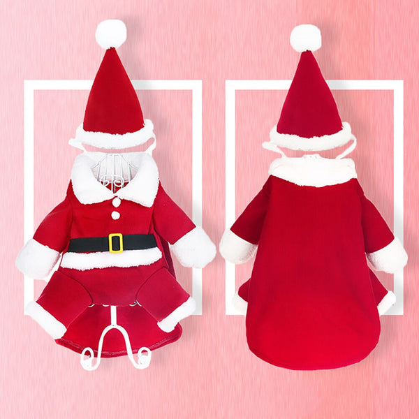 Mejor Pets Lovely Christmas Pet Santa Claus Suit Costumes