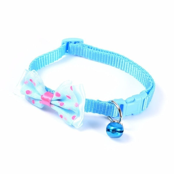 Mejor Pets Dog or Cat or Puppy Bowknot Design Nylon Collars